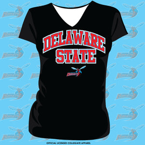 Del State | Univ. ARCH Black Ladies V-Necks (Z)