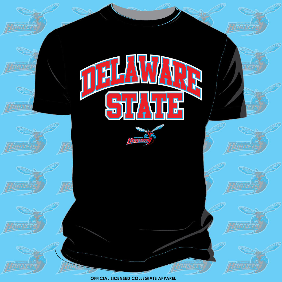 Del State | Univ. ARCH Black Unisex Tees (Z)