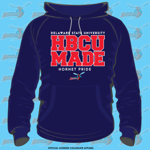 Del State | HBCU MADE Navy Unisex Hoodie (aja)