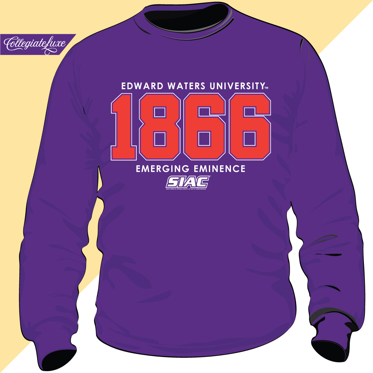 Edward Waters University | EST 1875  | Purple Unisex Sweatshirt (Z)