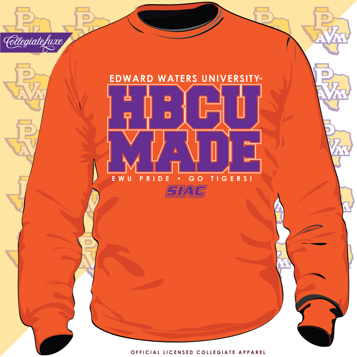 Edward Waters University | HBCU MADE  | Orange Unisex Sweatshirt (Z)
