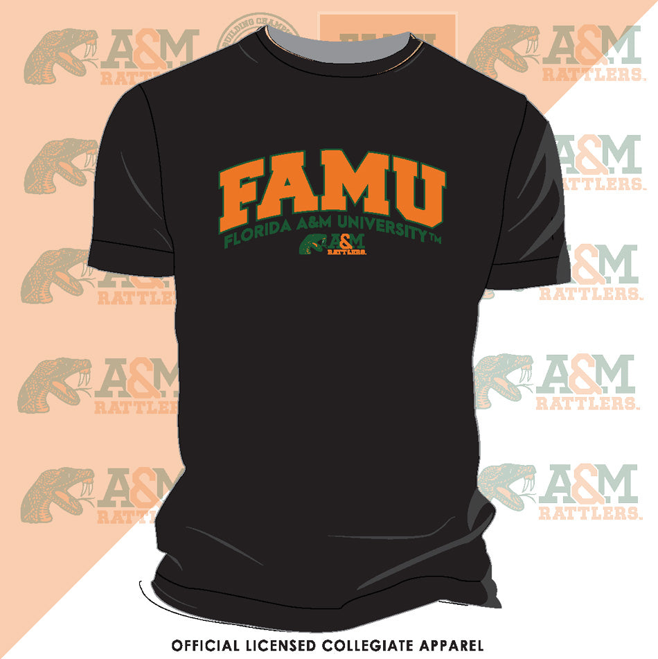 FAMU | Univ. ARCH Black Unisex Tees (z)
