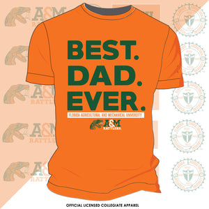 FAMU | BEST "DAD" EVER Unisex Orange Tees (Z)
