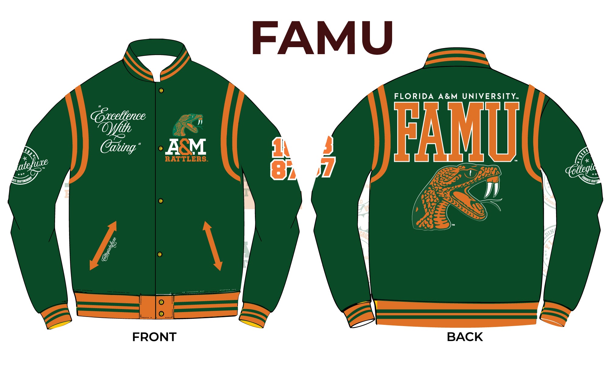 FAMU  | VARSITY JACKET UNISEX