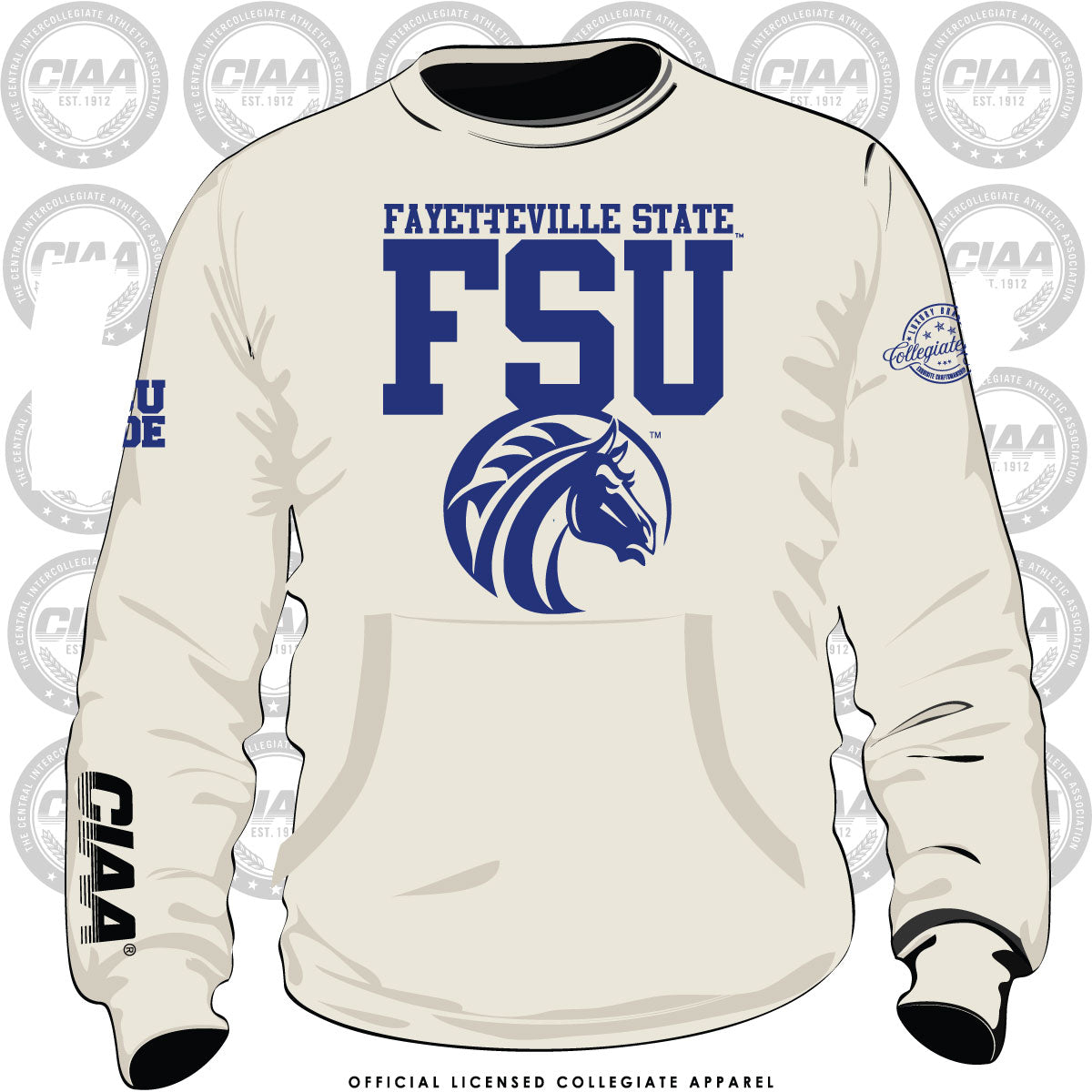 Fayetteville State  | CIAA 2023 CREAM Chenille Sweatshirt
