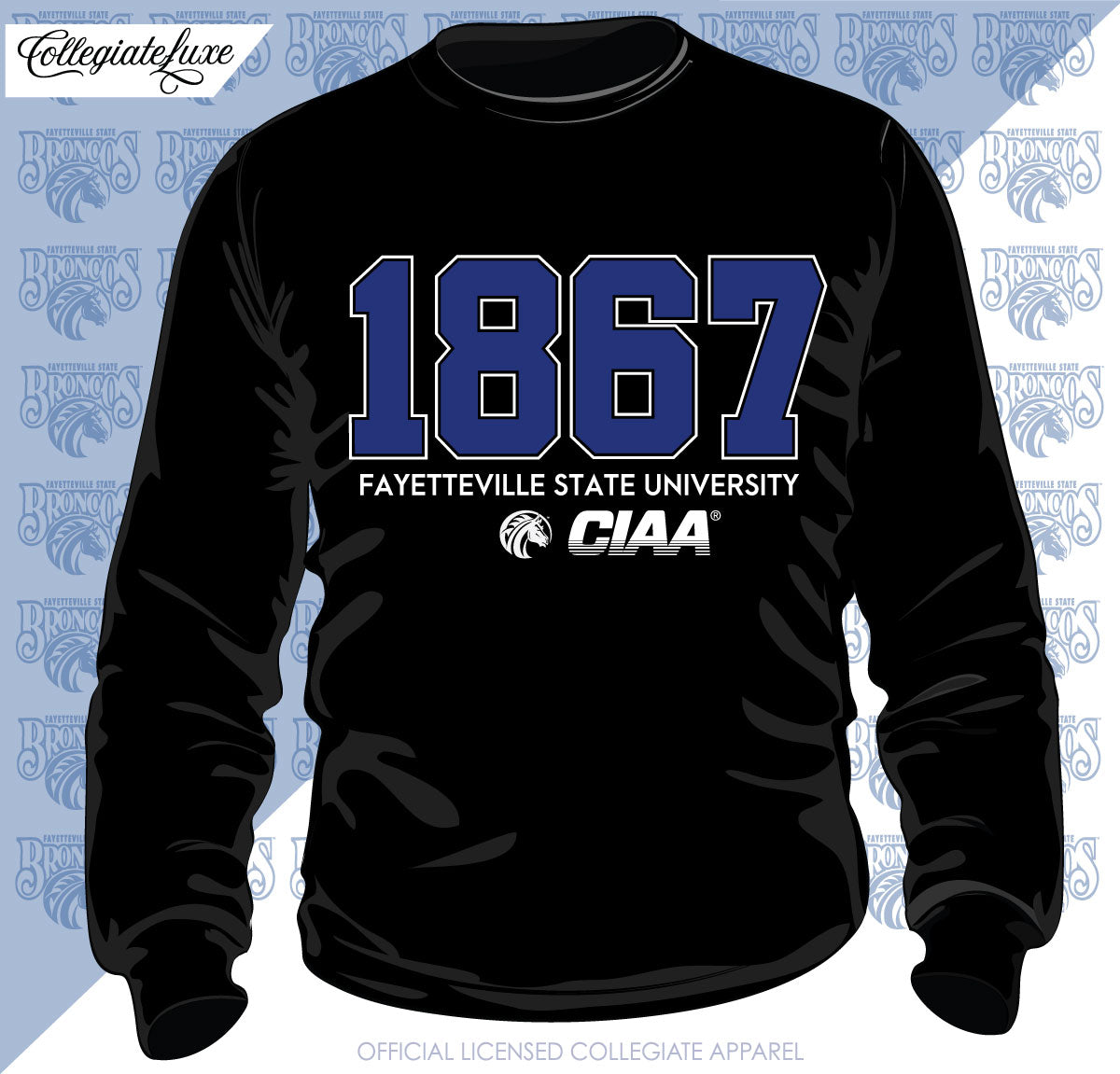 Fayetteville State | Est 1867 | Black unisex Sweatshirt (bre)