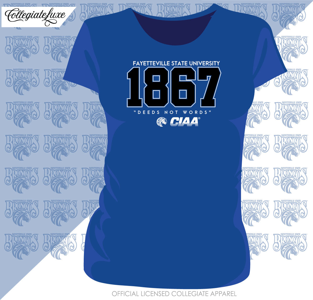 Fayetteville State |   est 1867 |  Royal Blue Ladies tees ( K )
