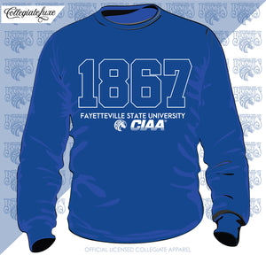 Fayetteville State | Est 1867 |  Royal unisex sweatshirt