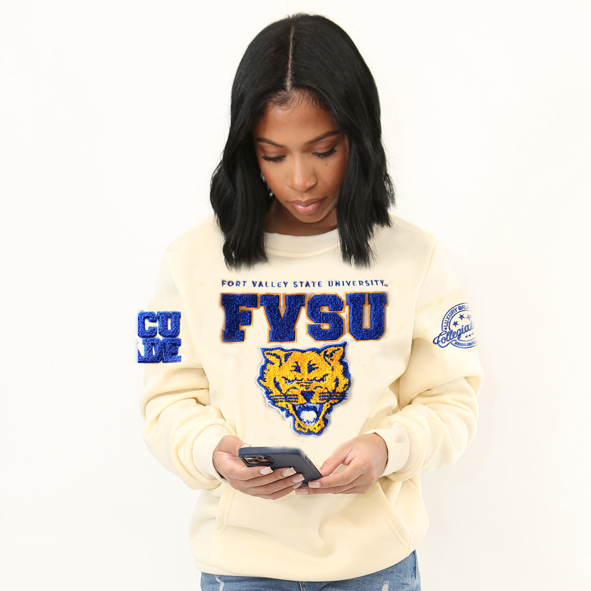 FVSU  | Cream Chenille Unisex Sweatshirt