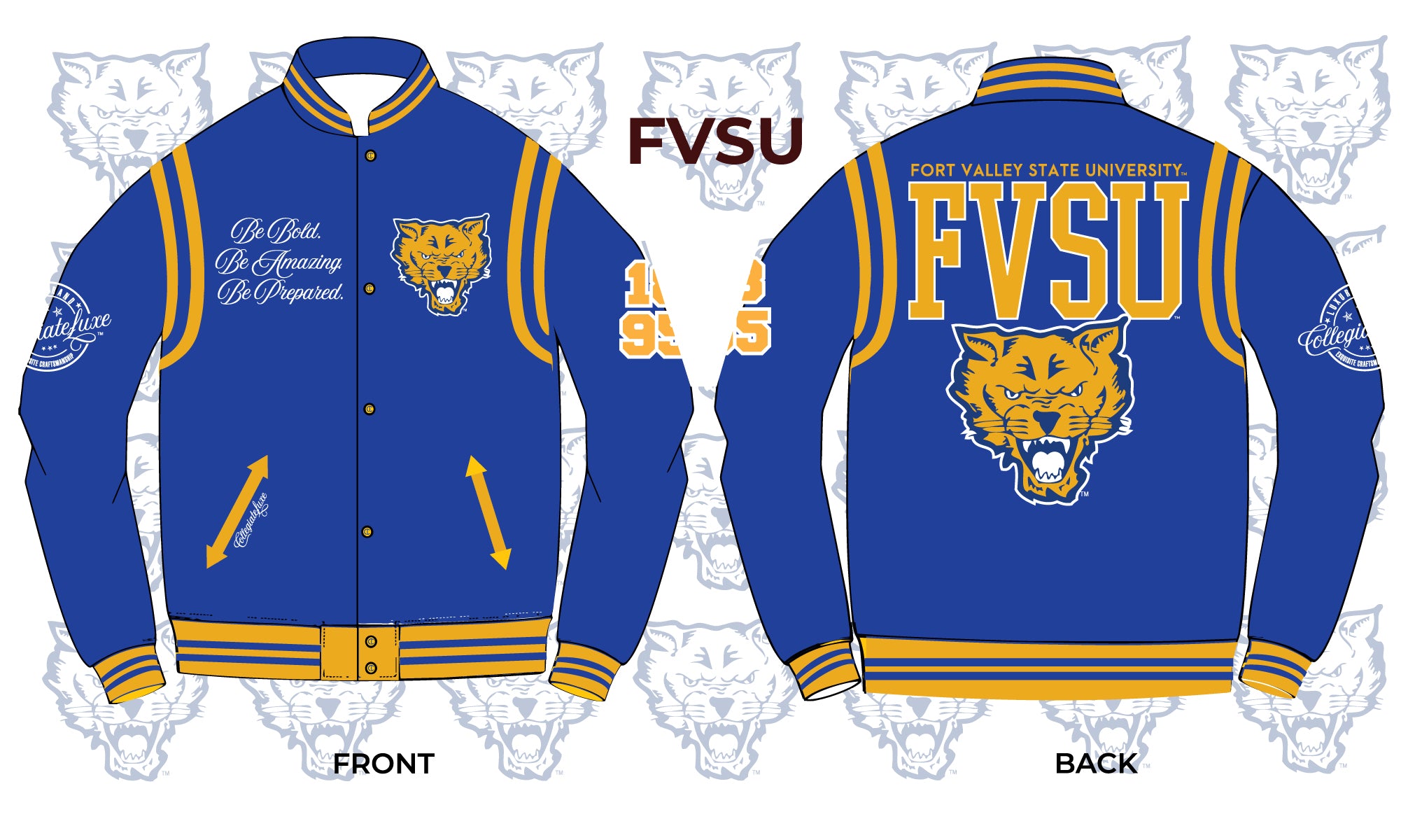 FVSU  | VARSITY JACKET  ROYAL BLUE UNISEX (K)