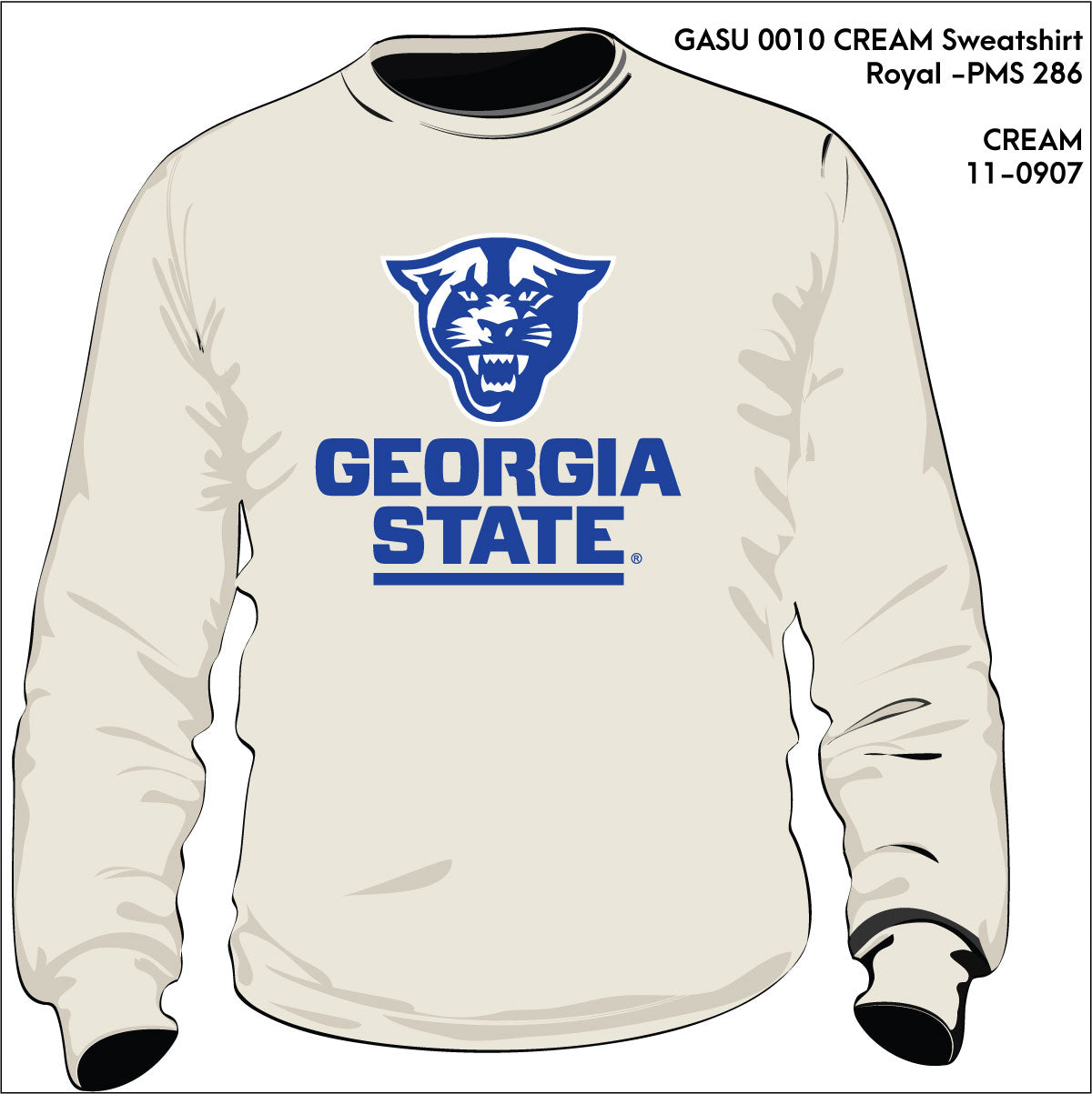 Georgia State University | CREAM Chenille Sweatshirt