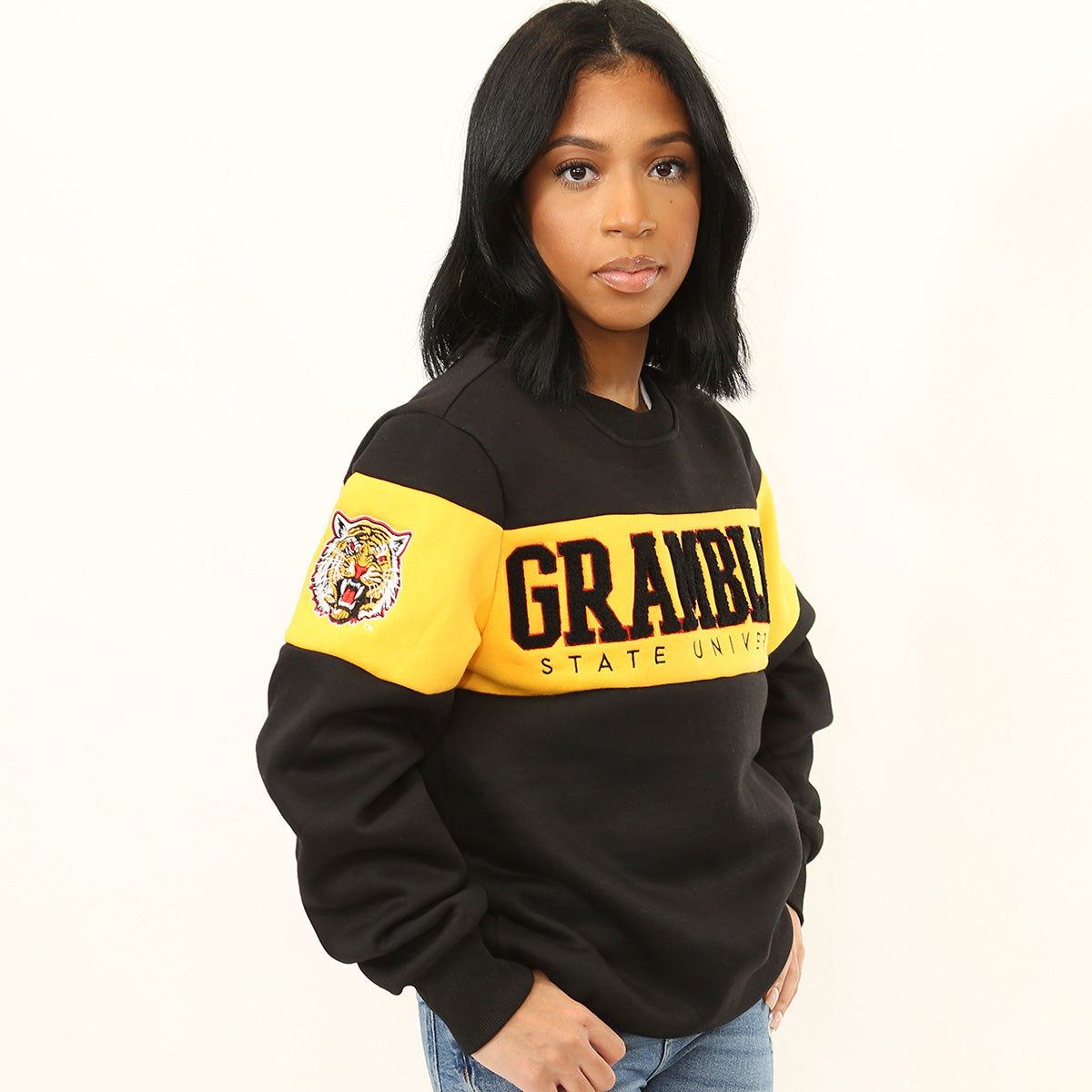 Grambling State | GRAM 2 Tone Chenille Unisex Sweatshirt -aja