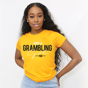 Grambling State | Just A Girl Gold Ladies Tees