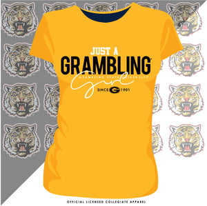 Grambling State | Just A Girl Gold Ladies Tees