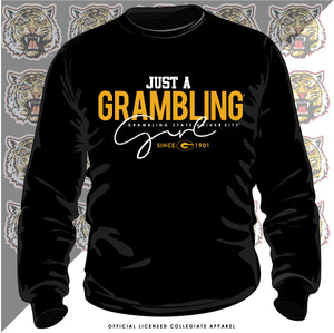 Grambling State | Just A Girl Black Unisex Sweatshirt (Z)