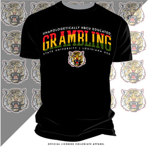 Grambling State | 1892 Selassie RASTA |  Black Unisex Tees (Z)