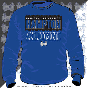 Hampton U | 90s ALUMNI Royal Blue Unisex Sweatshirt (Z)