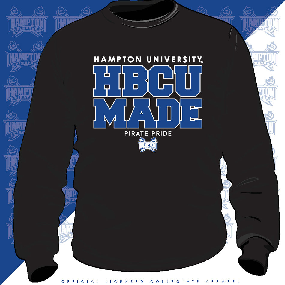 Hampton U | HBCU MADE Black Unisex Sweatshirt (z)