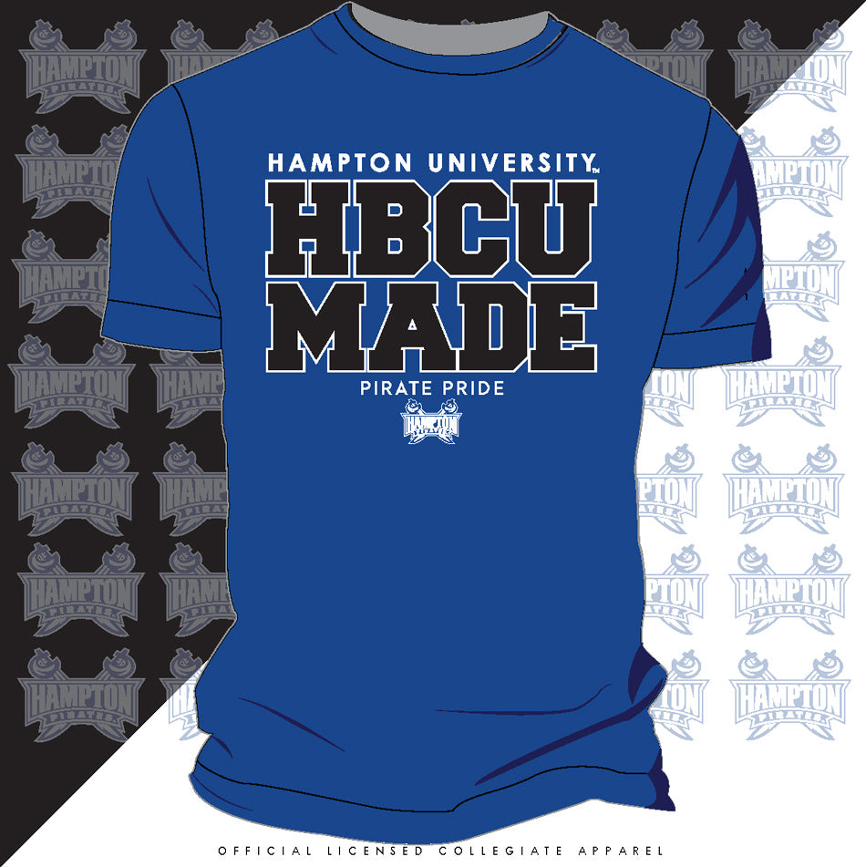 Hampton U | HBCU MADE Royal Blue Unisex Tees (z)