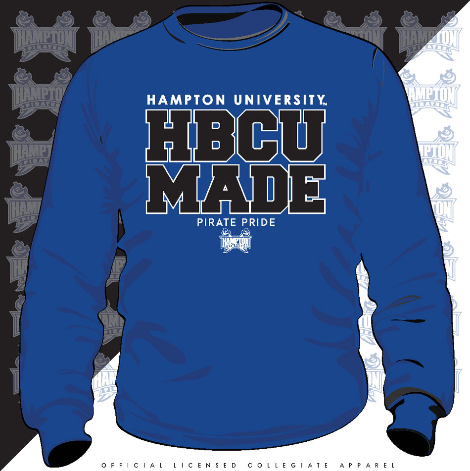Hampton U | HBCU MADE Royal Unisex Sweatshirt (z)