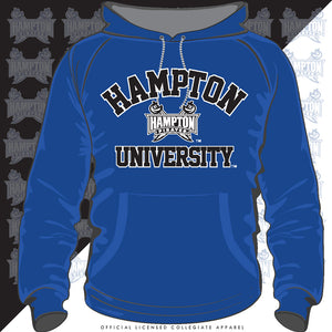 Hampton U | Univ. ARCH  Royal Blue Unisex Hoodie (Z)