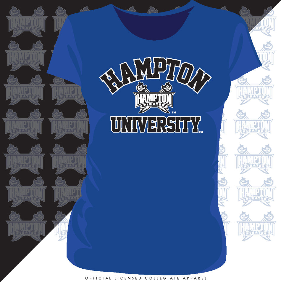 Hampton U | Univ. ARCH Royal Blue Ladies Tees (Z)