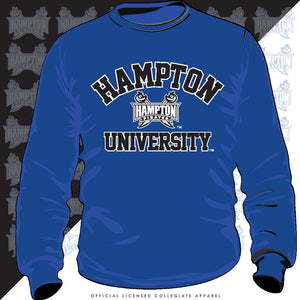 Hampton U | Univ. ARCH Royal Blue Unisex Sweatshirt (Z)