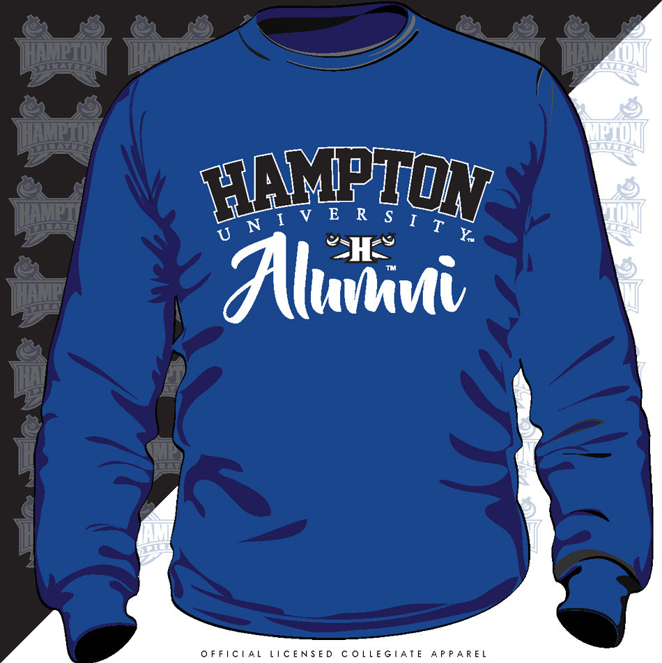 Hampton U | Fancy ALUMNI Royal Unisex Sweatshirt (Z)