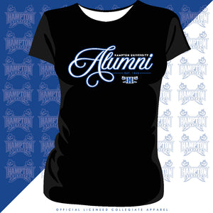 Hampton U | Super Fancy ALUMNI Black Ladies Tees (z)