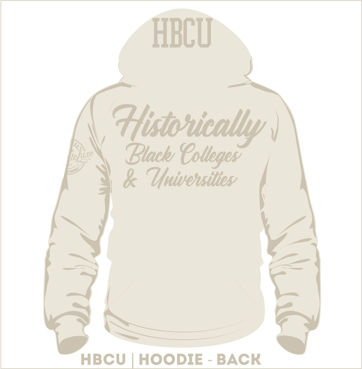 THE HBCU CREAM (Chenille) | G.O.A.T | HOODIE -aja