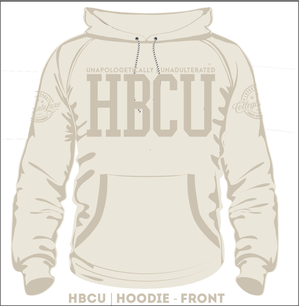 THE HBCU CREAM (Chenille) | G.O.A.T | HOODIE -aja