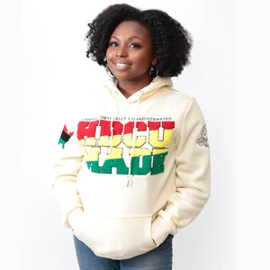 RASTA HBCU MADE | Cream Chenille HOODIE