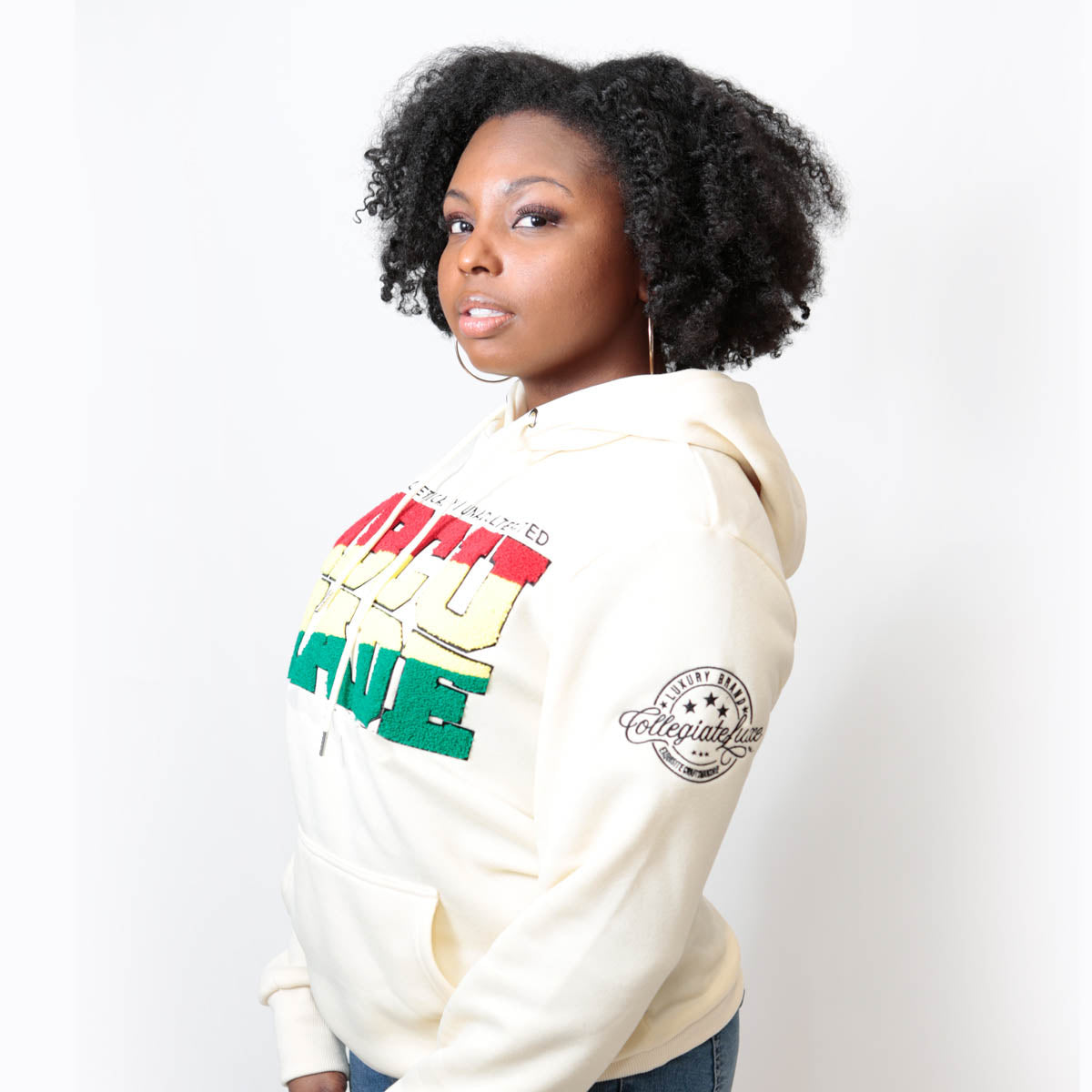 RASTA HBCU MADE | Cream (Chenille) | HOODIE