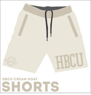 THE HBCU CREAM (Chenille) SET | GOAT Shorts