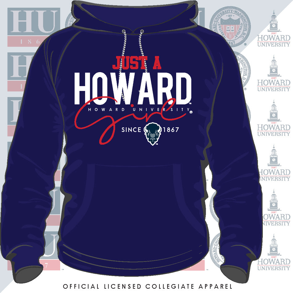 HOWARD | Just A Girl Navy unisex Hoodie -Z-