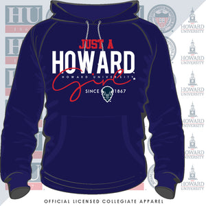 HOWARD | Just A Girl Navy unisex Hoodie (N)