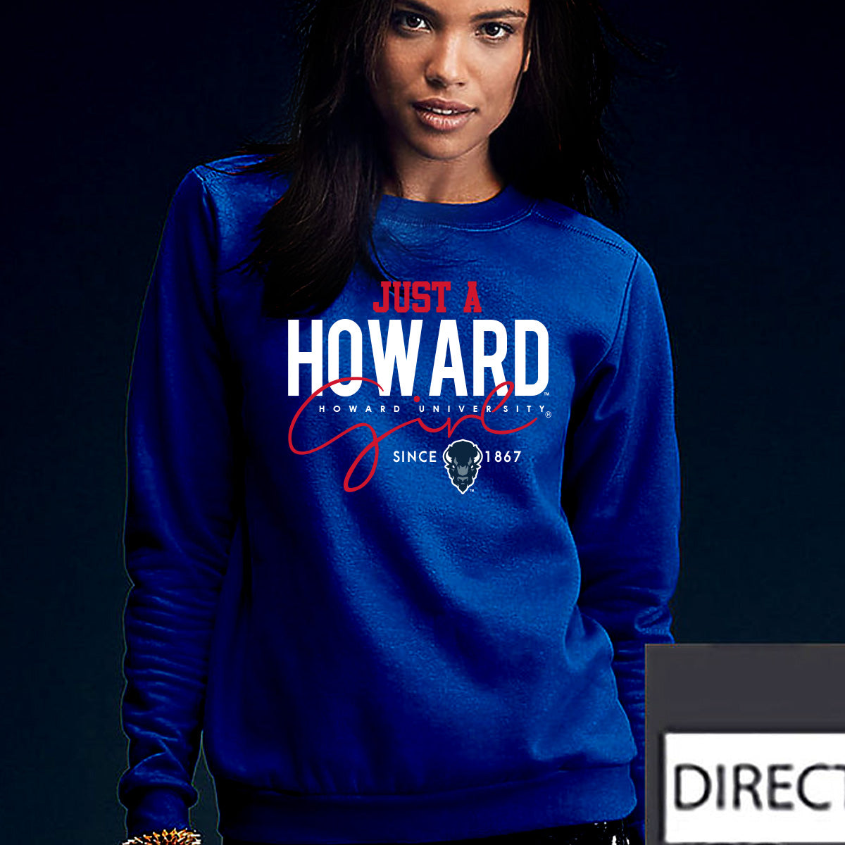HOWARD | Just A Girl Navy unisex Sweatshirt (N)