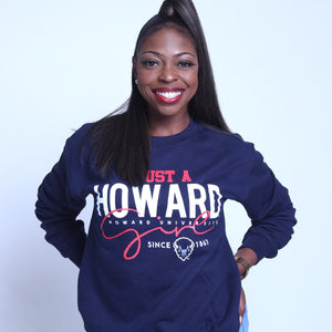 HOWARD | Just A Girl Navy unisex Sweatshirt (N)