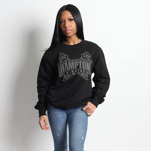 Hampton U | Celebrate BHM | 3D Puff INK Black Unisex Sweatshirt (Z)