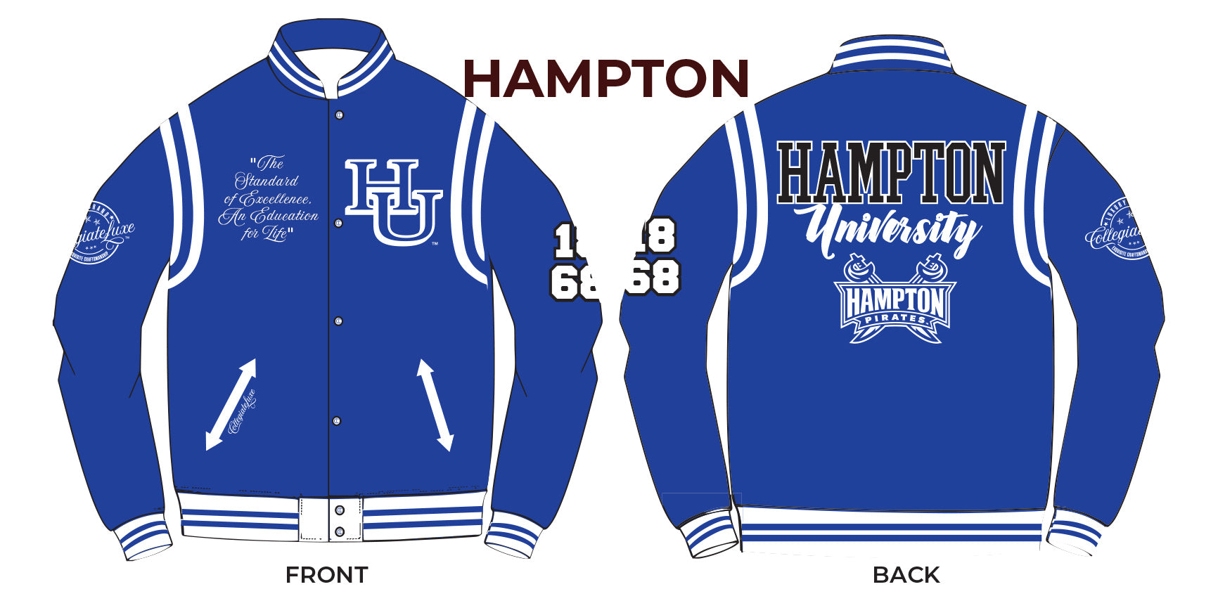 Hampton U | VARSITY JACKET Unisex