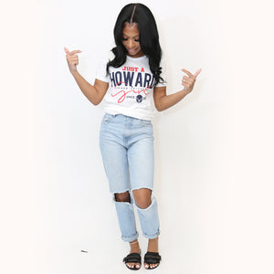 HOWARD | Just A Girl White Ladies Tees (N)