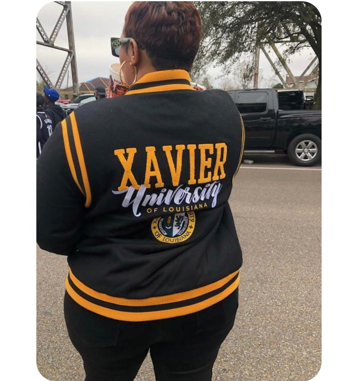 Xavier University |  VARSITY JACKET BLACK  UNISEX