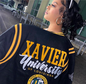 Xavier University |  VARSITY JACKET BLACK  UNISEX