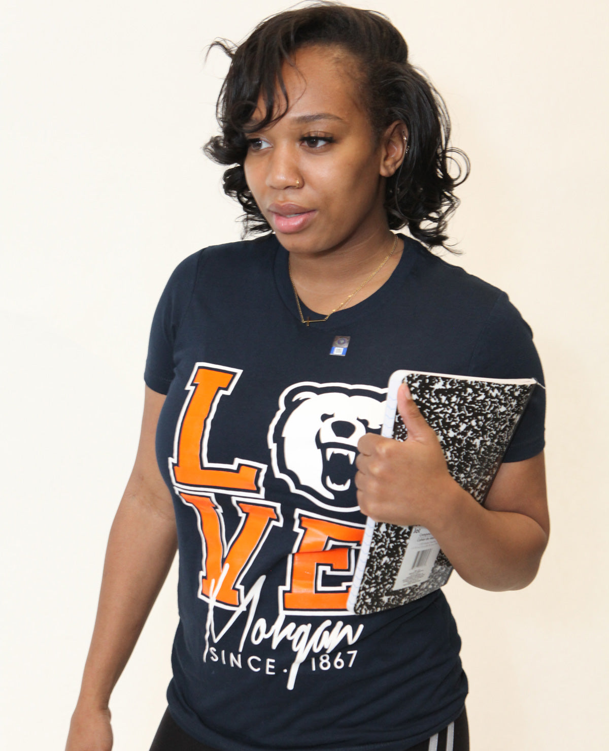 Morgan State | LOVE LOGO Navy Ladies Tees -Z-