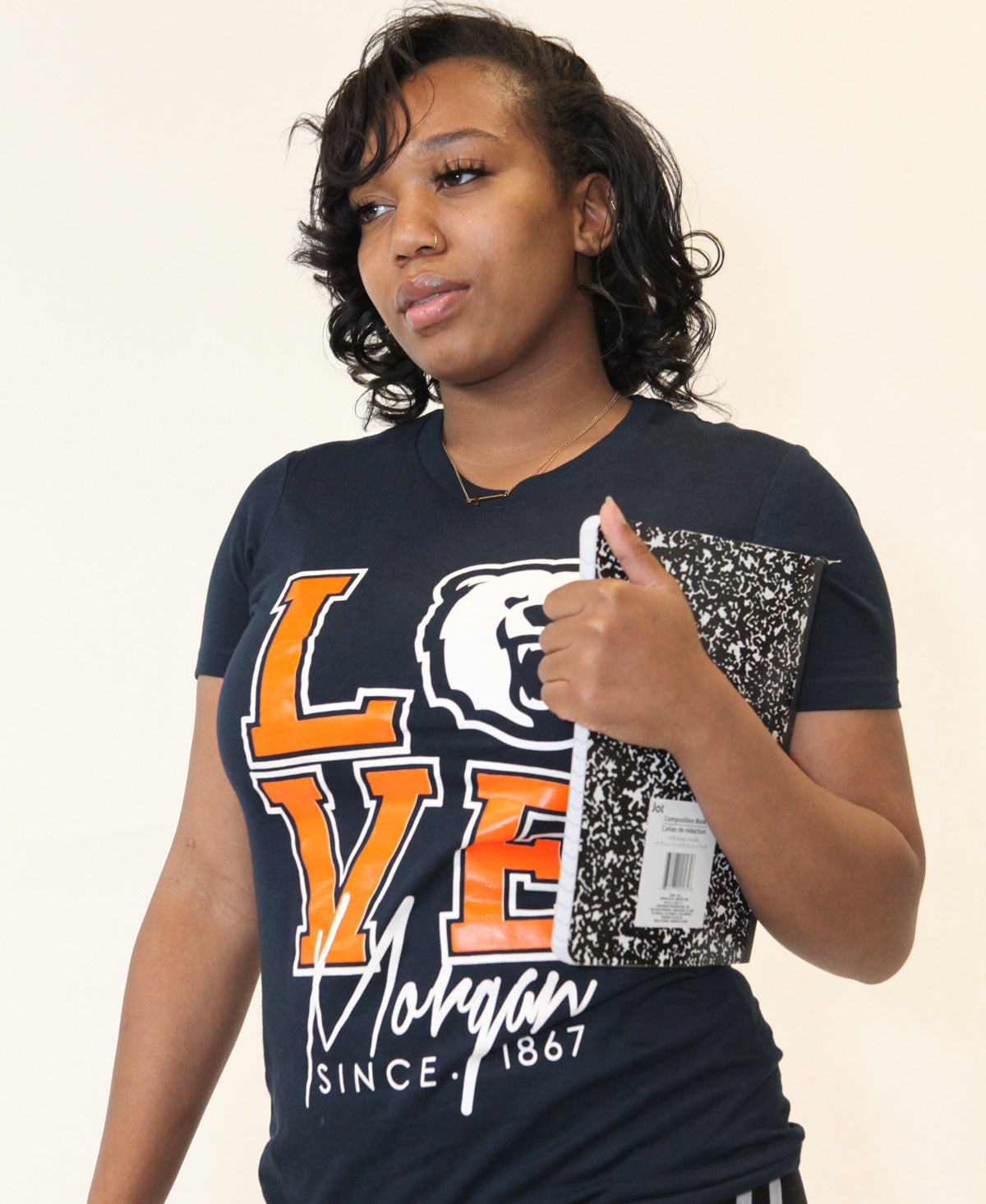 Morgan State | LOVE LOGO Navy Ladies Tees -Z-