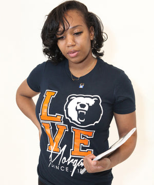 Morgan State | LOVE LOGO Navy Ladies Tees -Z-