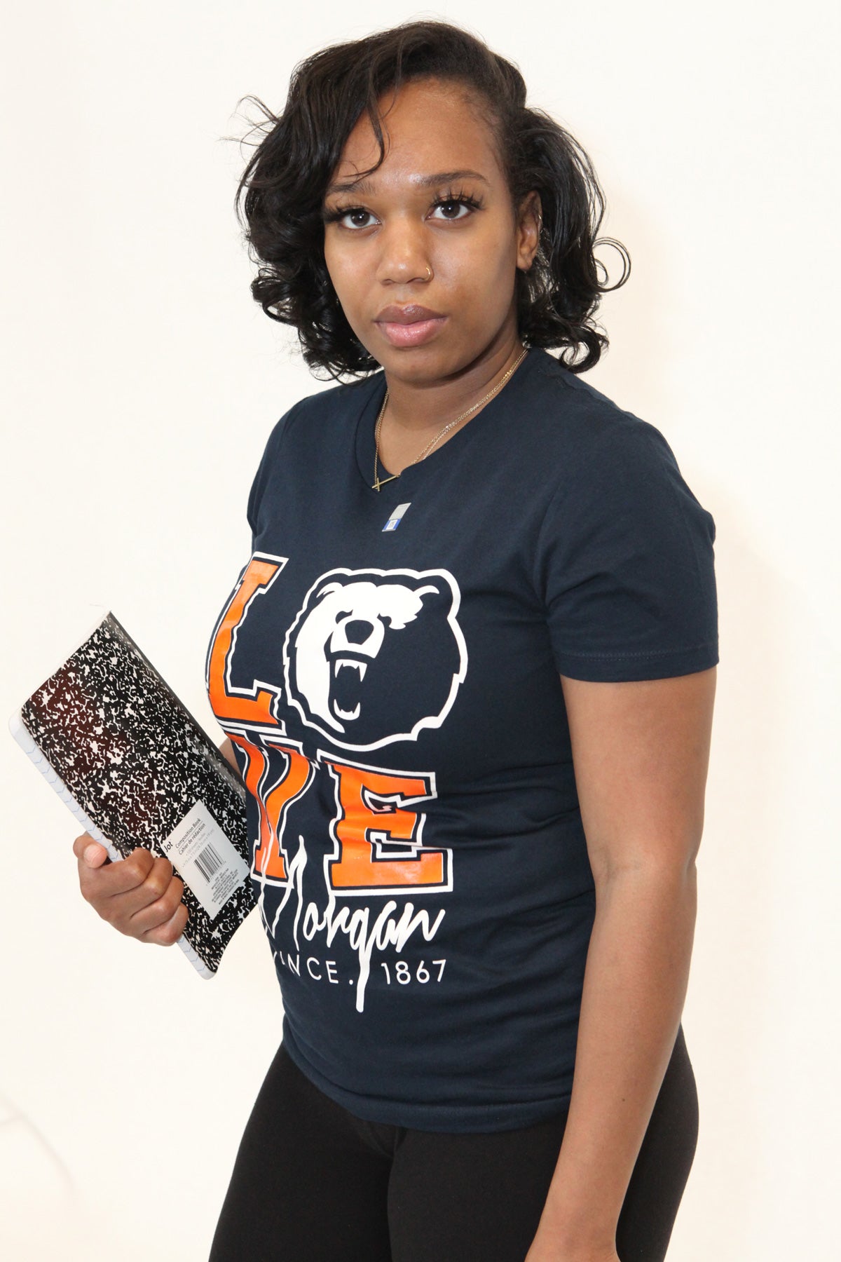 Morgan State | LOVE LOGO Navy Ladies Tees -Z-