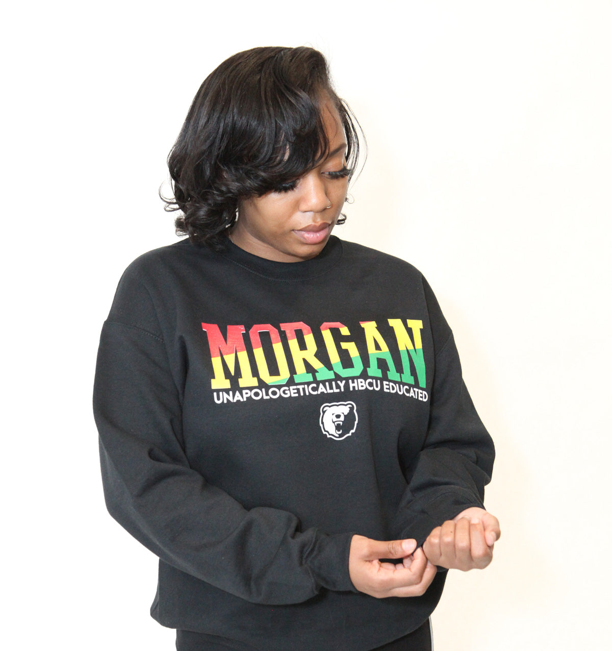 Morgan State | 1892 Rasta Colors Black Unisex Sweatshirt -z-
