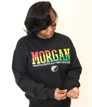 Morgan State | 1892 Rasta Colors Black Unisex Sweatshirt -z-