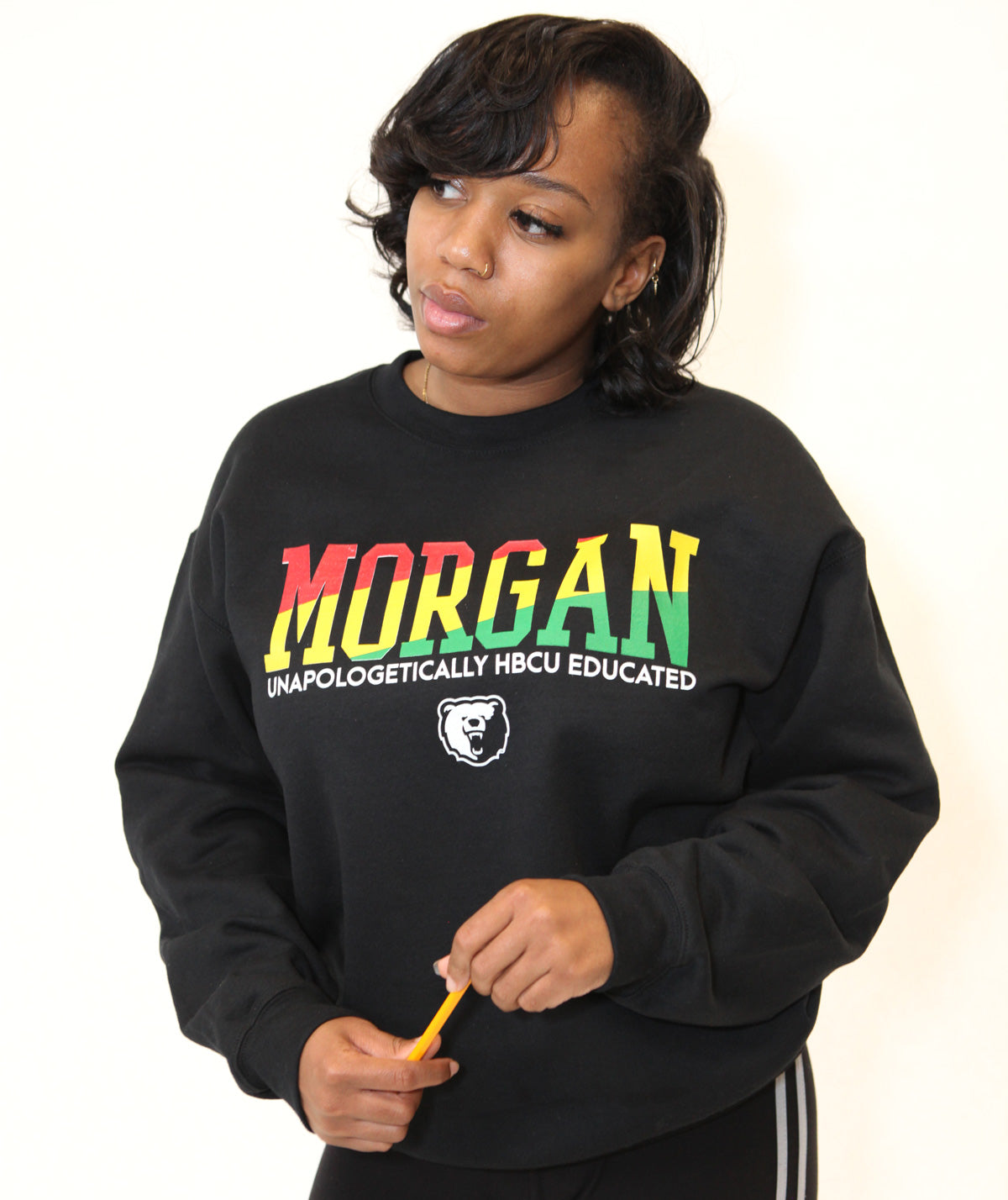 Morgan State | 1892 Rasta Colors Black Unisex Sweatshirt -z-